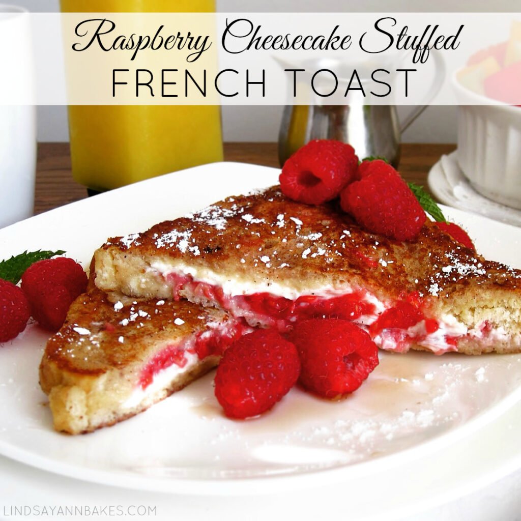 Raspberry cheesecake french toast